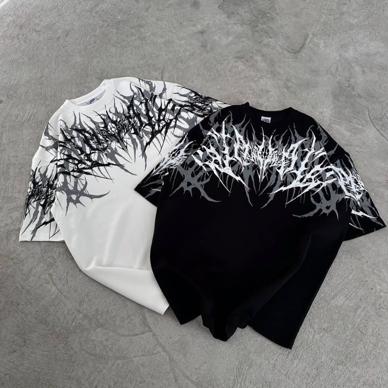 Streetwear Brand Fonts - Y2K Goth Streetwear Brand Unisex Oversized