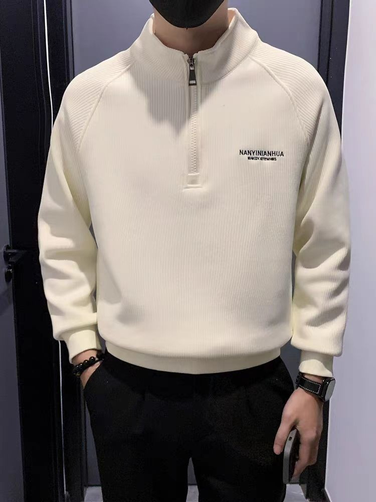 Streetwear Brand Aesthetic - Fleece-Lined Warm Sweatshirts for Men No