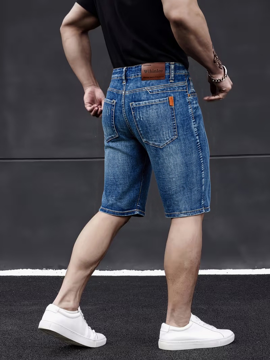 Streetwear Brand Shorts - Wthinlee New Business Men's Jeans Casual