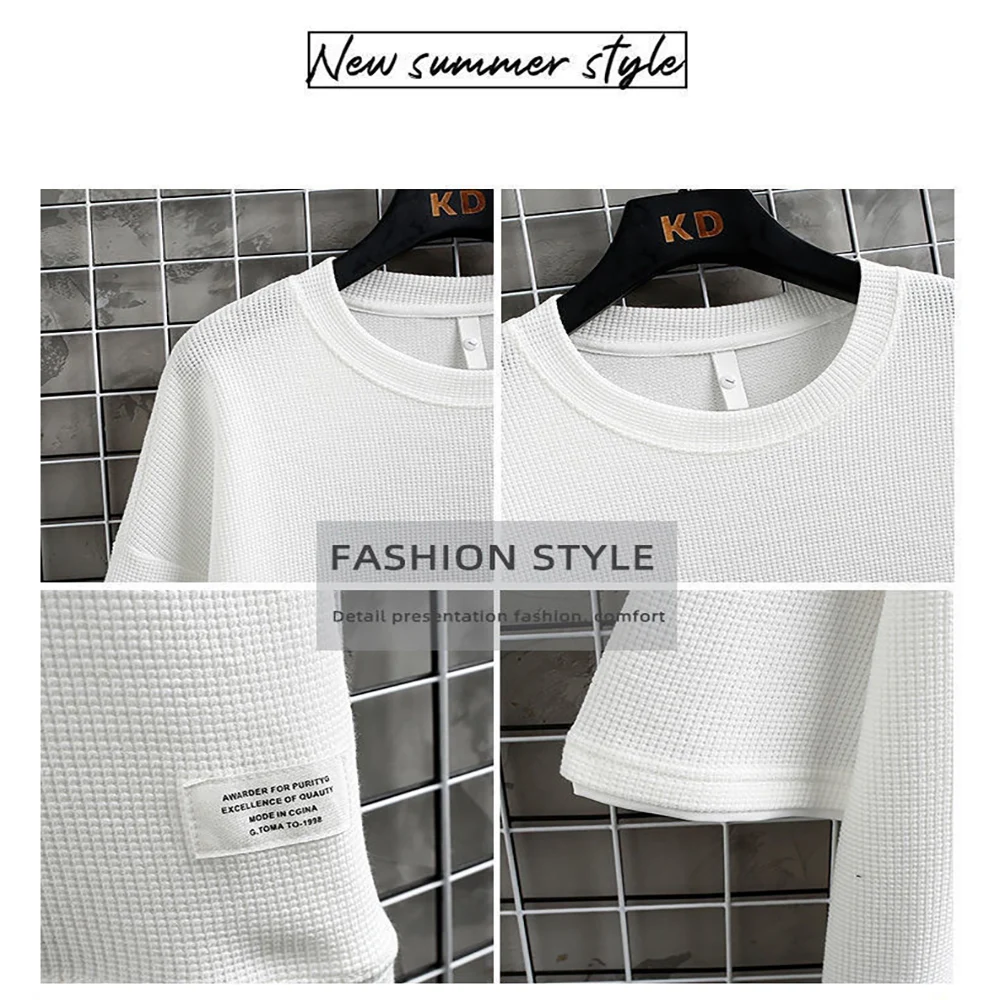 Summer Men's Waffle Knit Track - Streetwear Brand Shorts 评论和价格