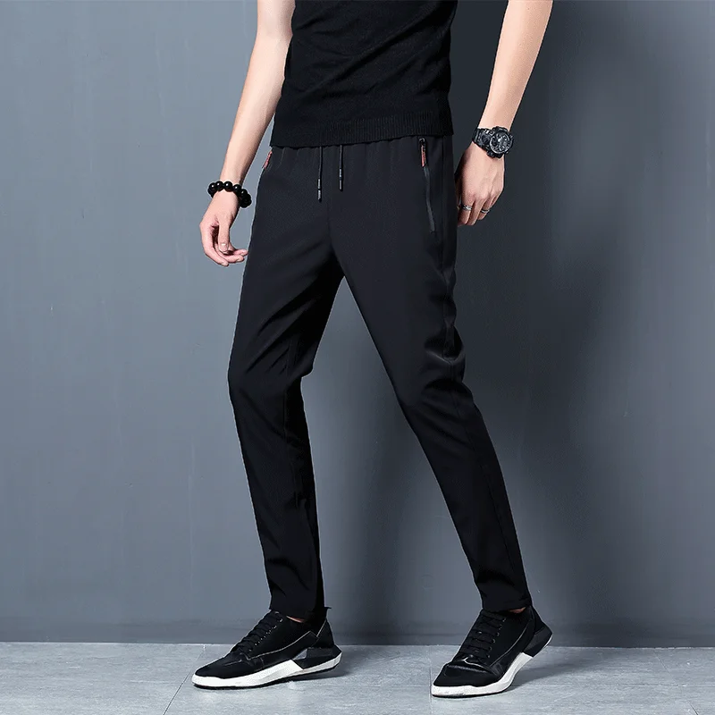 Men's Casual Pants Stretch Sli - Streetwear Brand Joggers 评论和价格