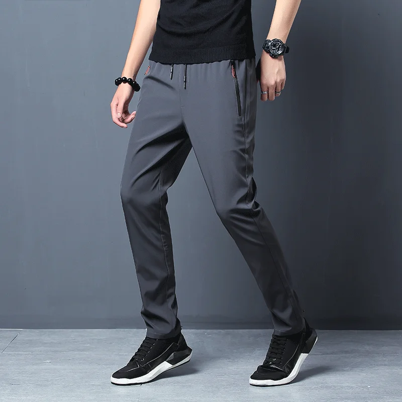 Men's Casual Pants Stretch Sli - Streetwear Brand Joggers 评论和价格
