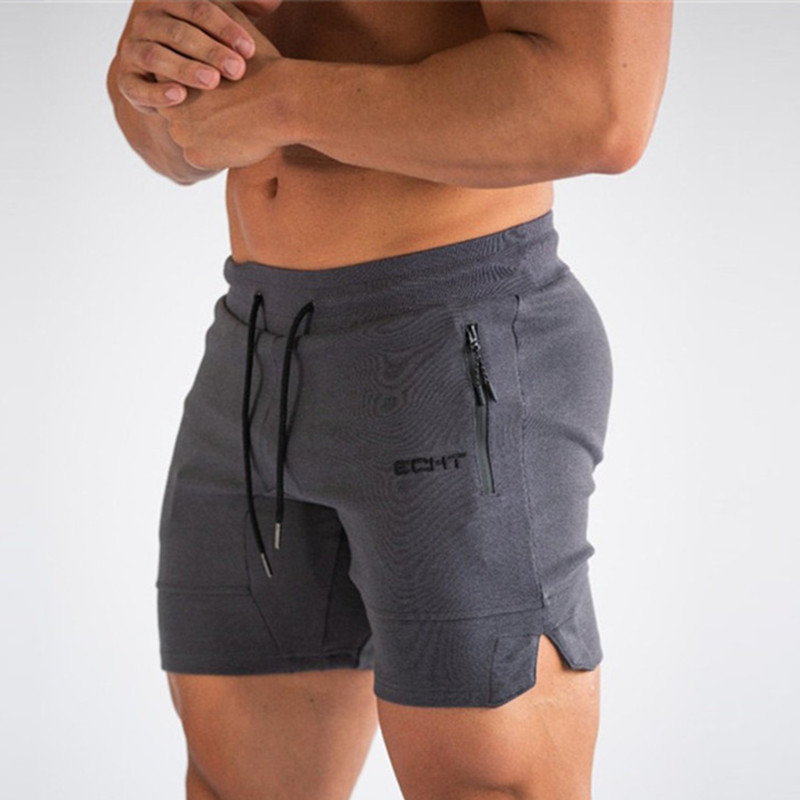 New Zip pocket men shorts Fitn - Streetwear Brand Joggers 评论和价格