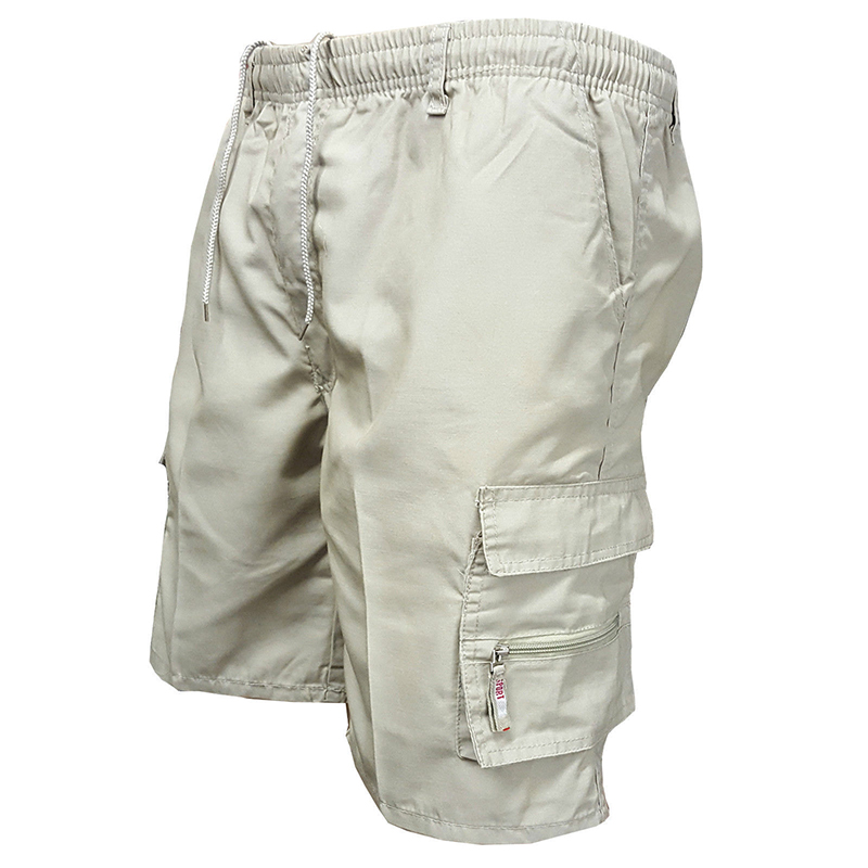 Men's Elastic Waist Cargo Shor - Streetwear Brand Shorts 评论和价格