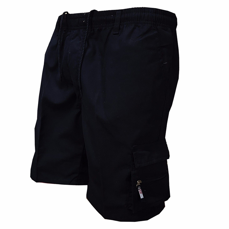 Men's Elastic Waist Cargo Shor - Streetwear Brand Shorts 评论和价格