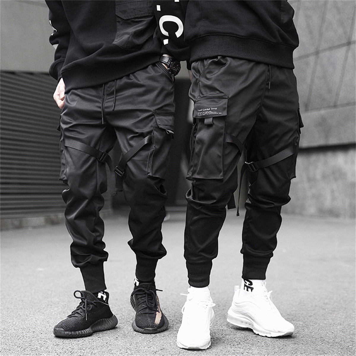 Black Hip Hop Cargo Pants Summ - Streetwear Brand China 评论和价格