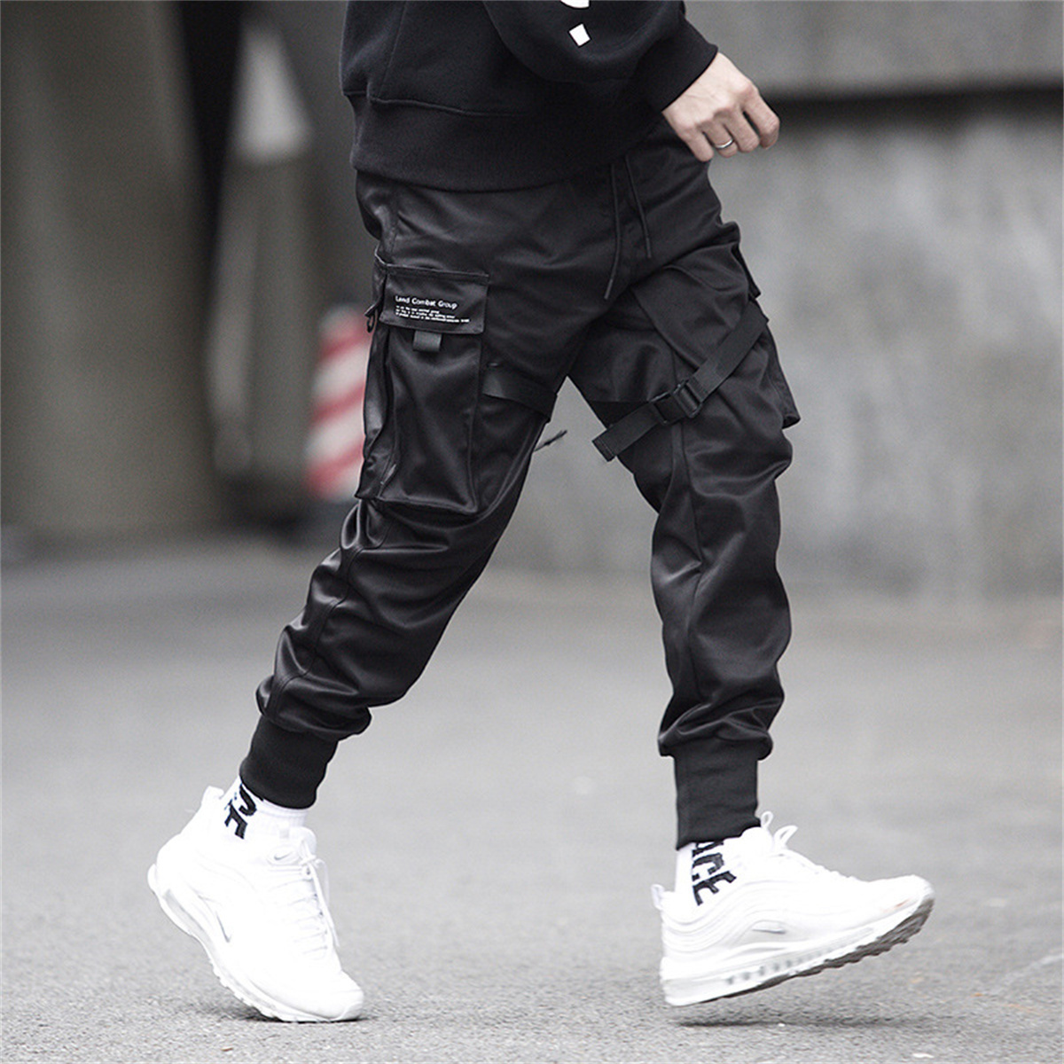 Black Hip Hop Cargo Pants Summ - Streetwear Brand China 评论和价格