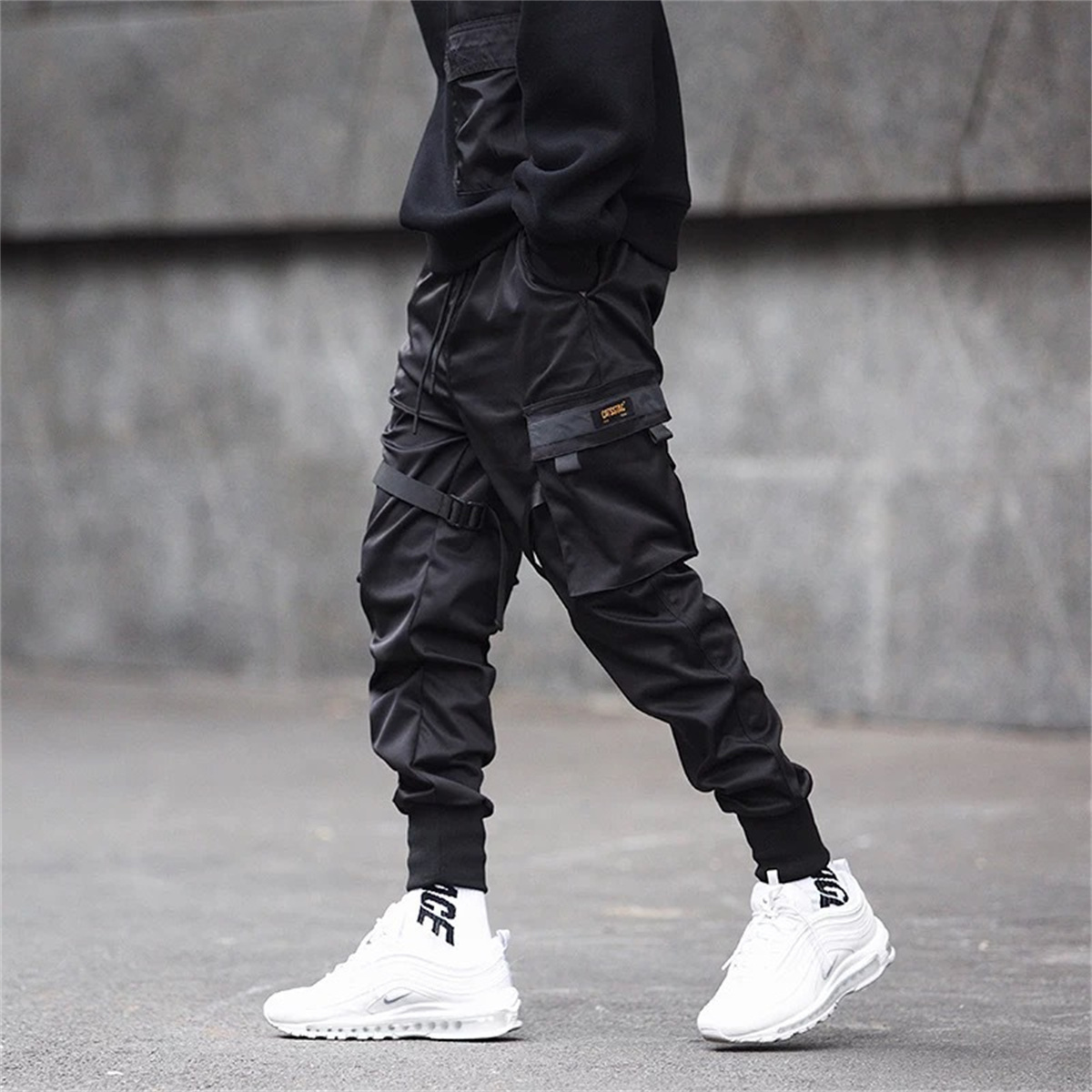 Black Hip Hop Cargo Pants Summ - Streetwear Brand China 评论和价格