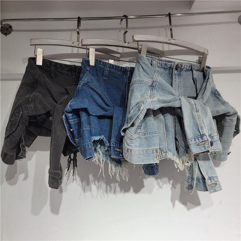 Denim Shorts Women Jeans Vinta - Streetwear Brand Shorts 评论和价格