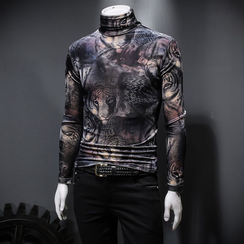 Printed T Shirt for Men Korean - Streetwear Brand Aesthetic 评论和价格