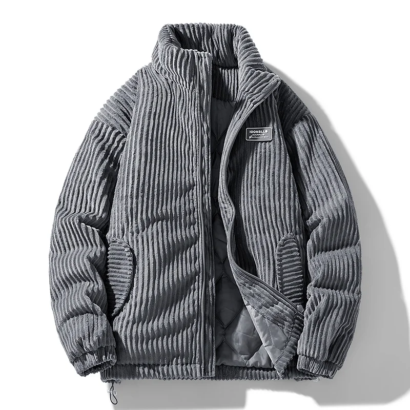 Men Winter Corduroy Puffer Jac - Streetwear Brand China 评论和价格